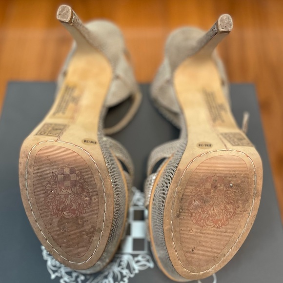 Vince Camuto Metallic Taupe High Heels - Picture 10 of 10